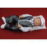  Christening/Special Occasion Baby Boy White/Gray Outfit Style JAMES