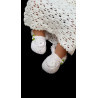 White Crochet Christening/Special Occasion Dress with Headband style Gabi 2