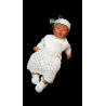 White Crochet Christening/Special Occasion Dress with Headband style Gabi 2