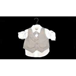 Lovely 6 Pieces Gray/White Outfit for Boys Style 1079