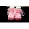 Pink Christening/Special Occasion Headband and Socks Style 3550