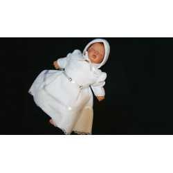 Winter 3 pcs Baby Girl White Outfit style FL02