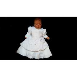 3 pcs White Christening Baby Girl Outfit style Wch02