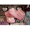 Baby Girls Christening/Occasion Ballerina Shoes with Satin Bow in Pink