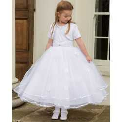 First Holy Communion Ballerina Length Dress with Bolero Style CELINE 