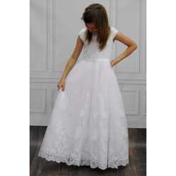 Handmade First Holy Communion Tulle&Lace Dress Style BENITTA