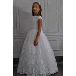 Handmade First Holy Communion Tulle&Lace Dress Style BENITTA