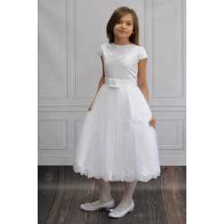 Beautiful Ballerina Length First Holy Communion Dress Style BIANKA