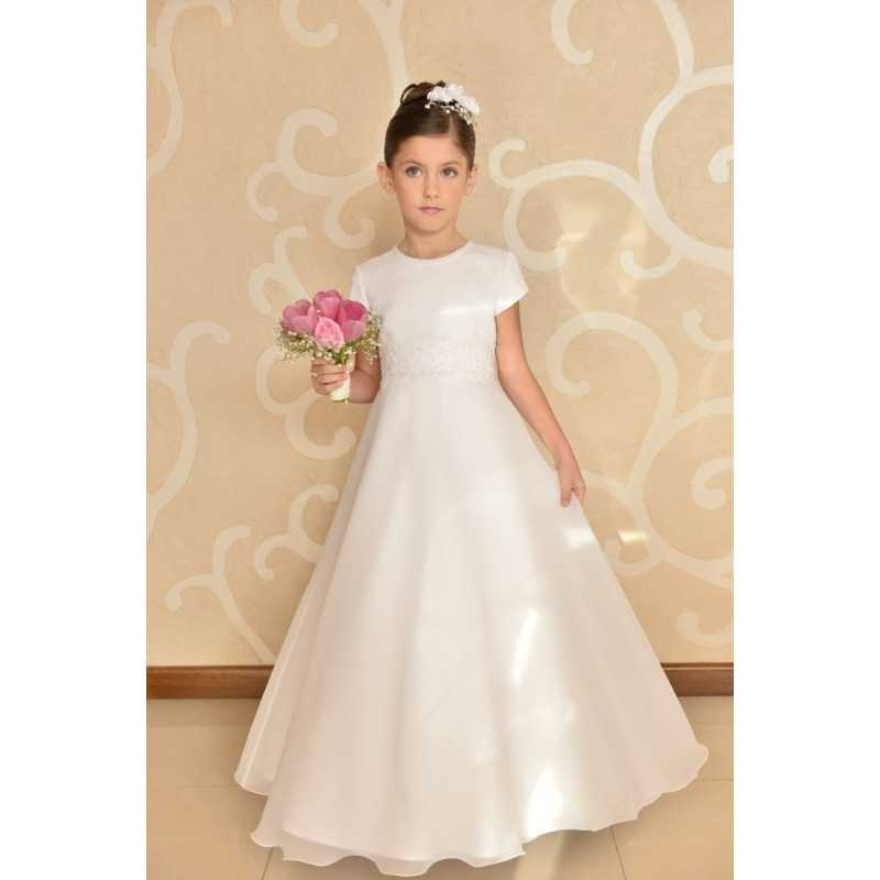 Elegant Simple Communion Dress style J3