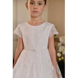 Subtle Lace Communion Dress style J06