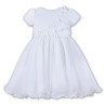 Sarah Louise White Ballerina Length Christening Dress Style 070103