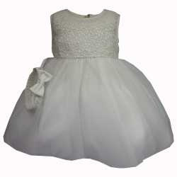 Sevva Beautiful Ivory Christening Dress & Headband Style ROSE