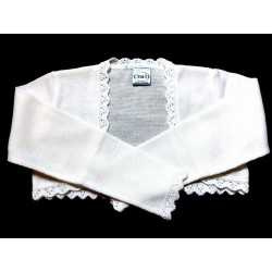 Lovely First Holy Communion/Flower Girls/Special Occasion White Bolero Style 6292-V18