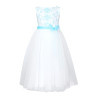 White&Light Turquoise Confirmation Dress 5/SM/18