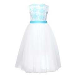 White&Light Turquoise Confirmation Dress 5/SM/18