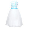 White&Light Turquoise Confirmation Dress 5/SM/18