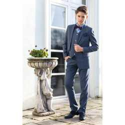 Confirmation 3Piece Checkered Navy Suit Style MONZA 1