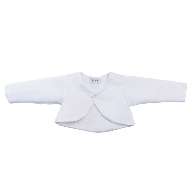 White Christening/Special Occasion Satin Bolero Style SATIN BOLERO