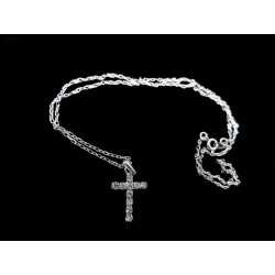 Silver First Holy Communion Necklace with Cross Style NECKLACE002