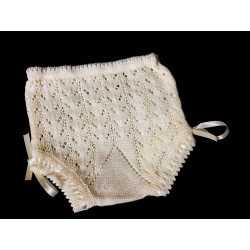 Ivory Unisex Christening/Baptism Crochet Knickers Style B305-V18