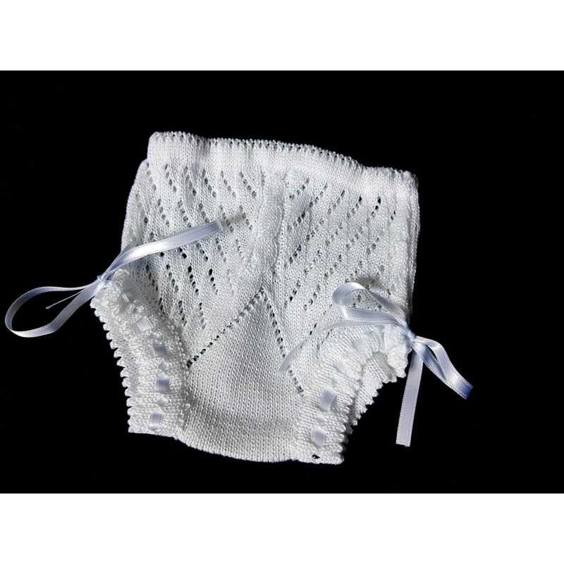 White Unisex Christening/Baptism Knickers Style B305-V18