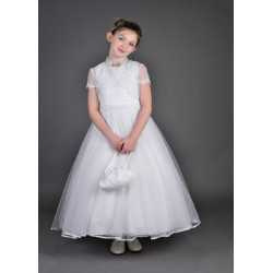 Beautiful Poinsettia Communion Dress with Bolero Style CT5106A