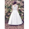 Elegant Satin Handmade First Holy Communion Dress Style ELSA