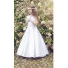 Elegant Satin Handmade First Holy Communion Dress Style ELSA