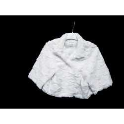 White First Holy Communion/Special Occasion Fur Cape Style CB016