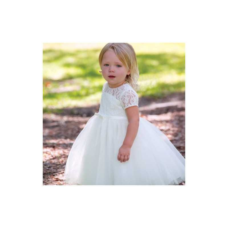 Sarah Louise Ivory Christening Dress Style 070102-1