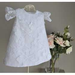 White Christening Baby Girl Dress Style GAYA