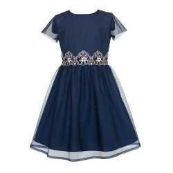 Navy/Gold Confirmation/Special Occasion Dress Style 13/J/18