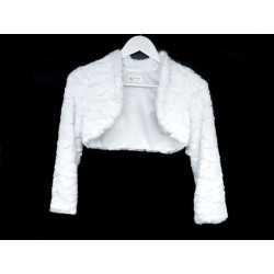 Elegant Fur First Holy Communion Bolero Style CB15