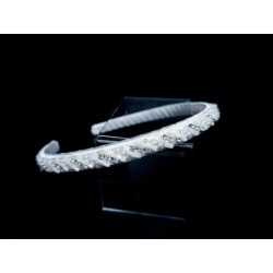 White First Holy Communion Headband Style 5208