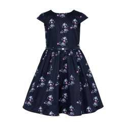 Navy Floral Confirmation/Special Occasion Dress Style 16B/J/18