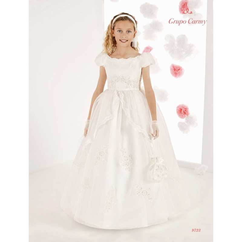 Handmade Elegant Ivory First Holy Communion Dress Style 9723