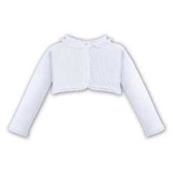 SARAH LOUISE WHITE BABY GIRL CHRISTENING CARDIGAN STYLE 006686