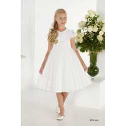 Handmade Ivory First Holy Communion Ballerina Length Dress Style 8715