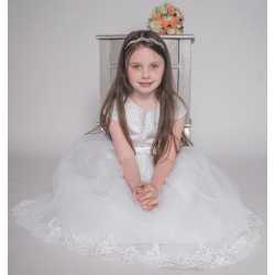 Beautiful Ballerina Length First Holy Communion Dress Style BIANKA