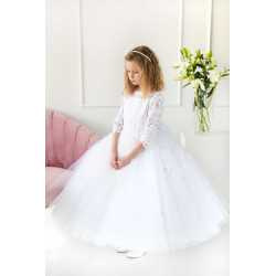 Handmade White First Holy Communion Dress Style T-900