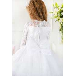 Handmade White First Holy Communion Dress Style T-900