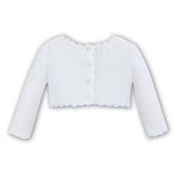 Sarah Louise White Knitted Bolero Style 006719