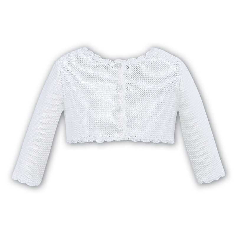 Sarah Louise White Knitted Bolero Style 006719