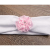 HANDMADE BABY GIRL WHITE/PINK CHRISTENING DRESS & HEADBAND & SHOES SET STYLE AGATHA