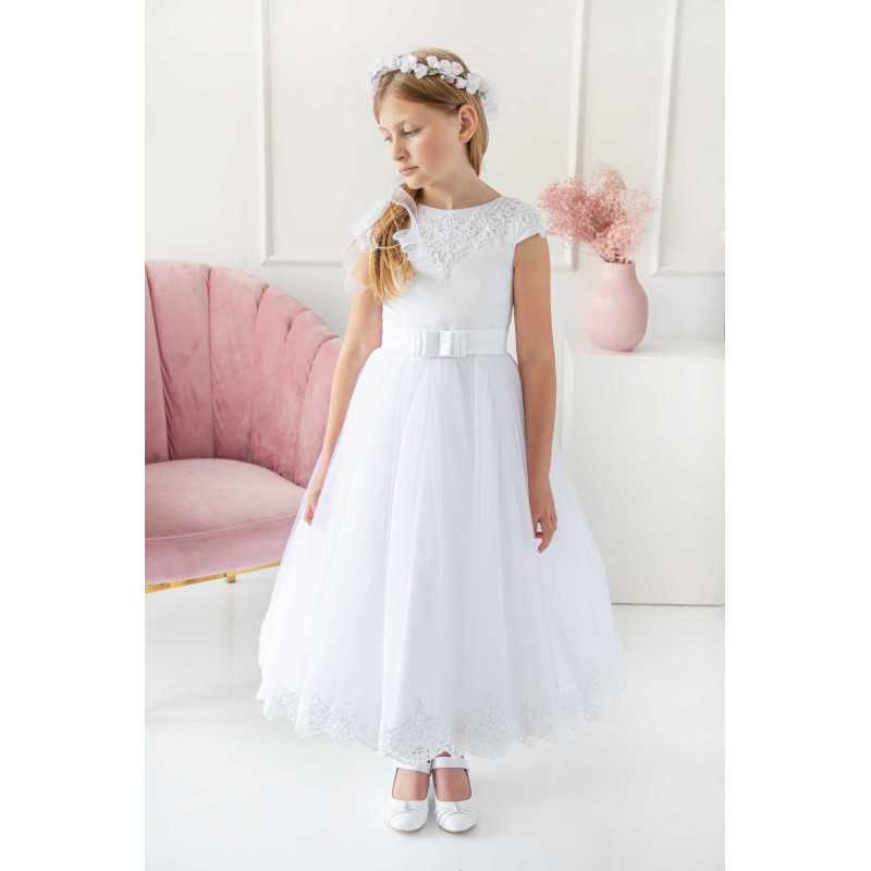 Beautiful Ballerina Length First Holy Communion Dress Style BIANKA