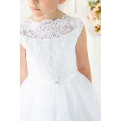 Handmade First Holy Communion Tulle&Lace Dress Style BENITTA