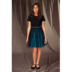 Black/Green Confirmation/Special Occasion Dress Style 14B/J/19