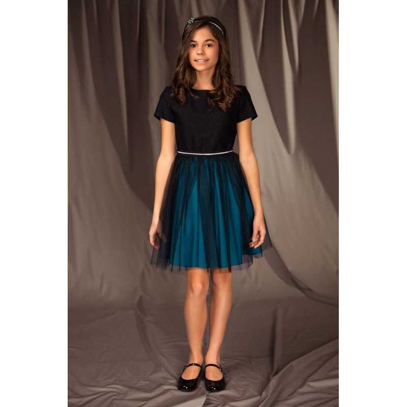 Black/Green Confirmation/Special Occasion Dress Style 14B/J/19