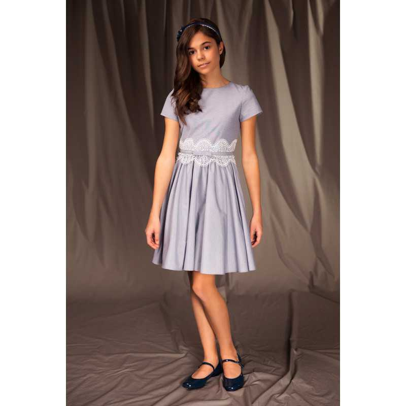 Lovely Grey Confirmation/Special Occasion Dress Style 17A/J/19