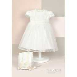 Handmade Ivory Christening Baby Girl Dress Style 512015MC